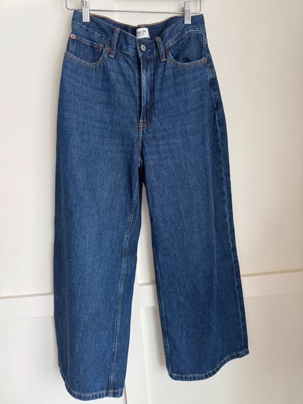 Classic High-Rise Wide-Leg Jeans — Blue - Picture 1 of 3
